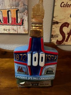 Jim Beam Colorado Springs Centennial Decanter 1972