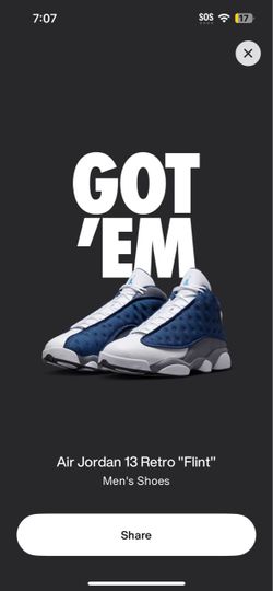 Navy and Flint Jordan 13s Size 10 BRAND NEW