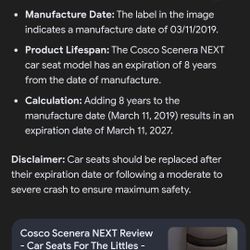Cosco Car Seat 