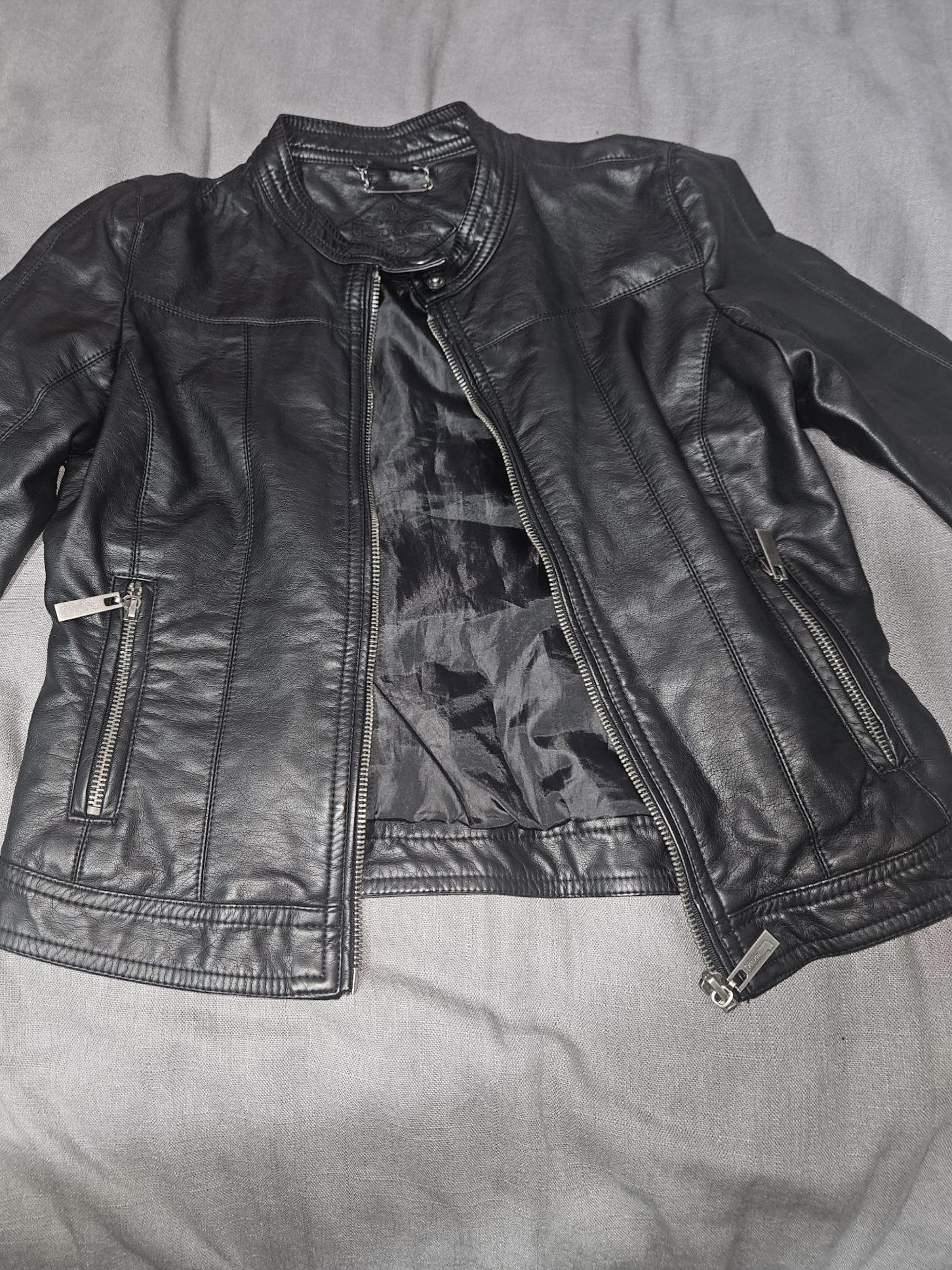 Leather Jacket And Leggings