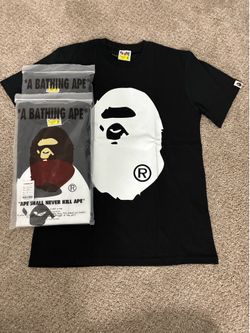 Medium Bape Shirt, black and white.