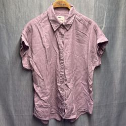 Tilley short sleeve button up shirt size large
