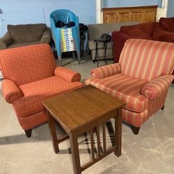 Nice Set of Two Armchairs with Side Table (delivery Available, Read Details)