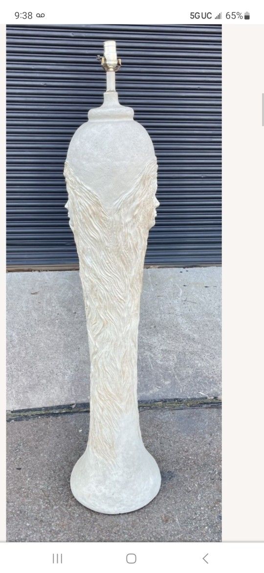 Vintage Double Sided Face Plaster Lamp