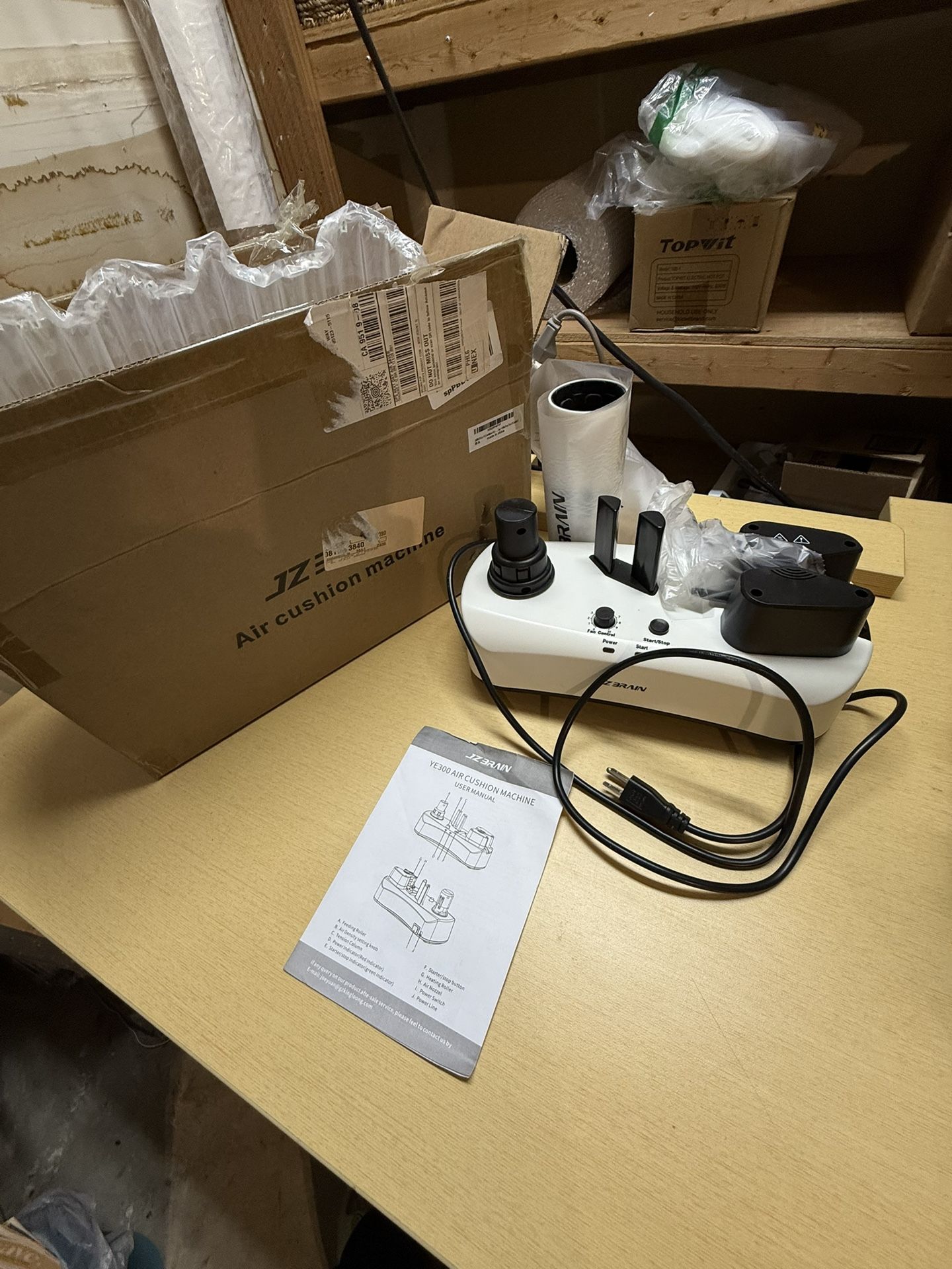 JZBRAIN YE300 Air Cushion Machine + Film β All Included