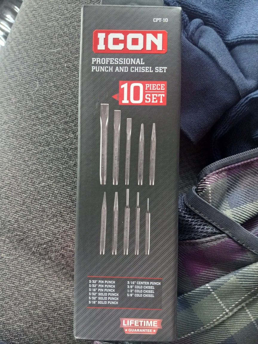 ICON Punch and Chisel Set, 10-Piece
