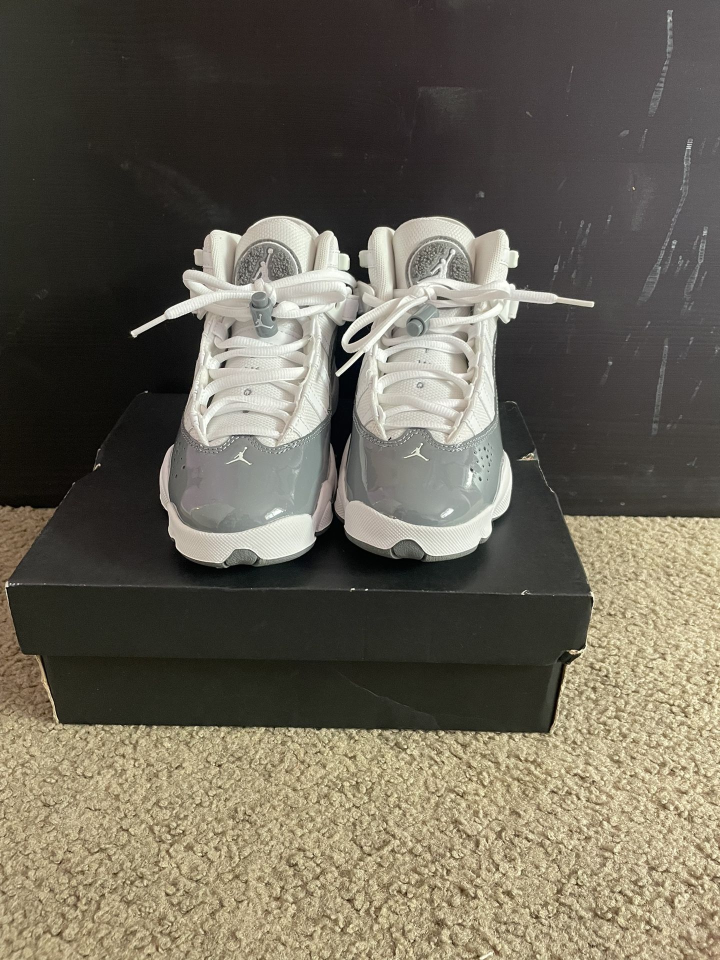 Air Jordan 6 Rings- White Cool Grey