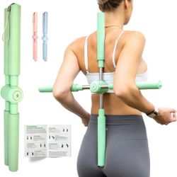 Posture Corrector Yoga Cross Stick - Back Pain Relief for Men Women - Back Stretcher and Straightener for Upper and Lower back - Stretch Pole - Neck h