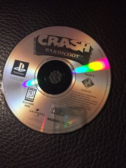 PlayStation Crash Bandicoot disc only