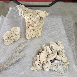XL Reef Rock, Medium Rock, Long Coral Piece And Bunch Of Small Reef Rock