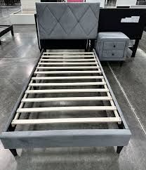 Twinn size gray plain with orthopedic matres!!!
