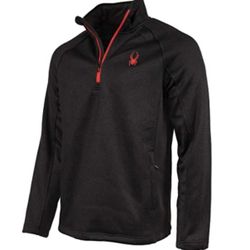 Spyder Men's Boundless Half Zip Pullover Black 