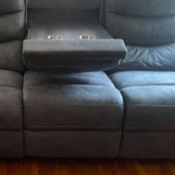 Bobs Electric Reclining Sofa Set 