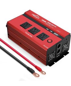 2000W Power Inverter 12V DC to 110V AC for Car & Truck with USB Ports