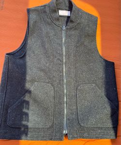 Filson black wool work vest