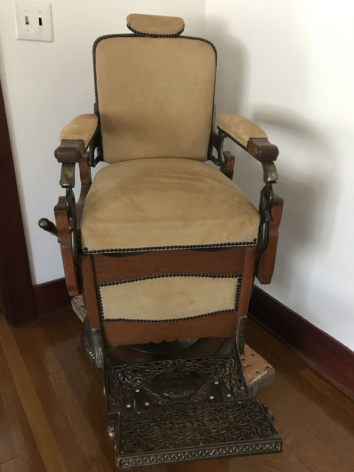 Antique koken barber chair