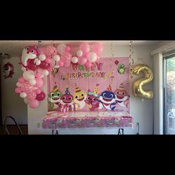 Baby Shark Birthday Decorations 