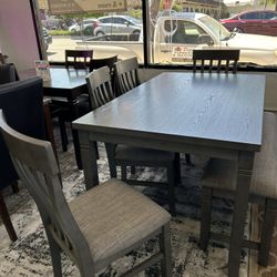  6 Piece Wood Dining Table Set 