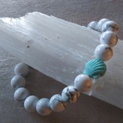 White beads