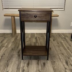Night Stand for Bedroom Rustic Nightstand Bedside End Tables with Drawer Storage (1)