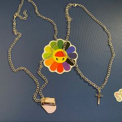 Cross And Tags Necklace/Chain Bundle