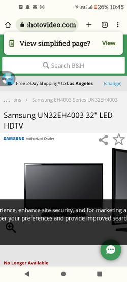Samsung 32" 720hd LED TV