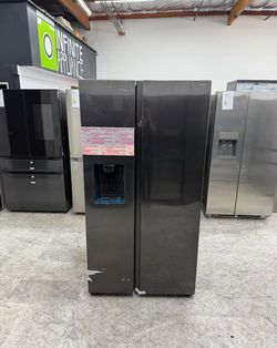 🚨OPEN BOX Samsung 27.4 Cu. Ft. Side-by-Side Refrigerator | Black Stainless | RS27T5200SG