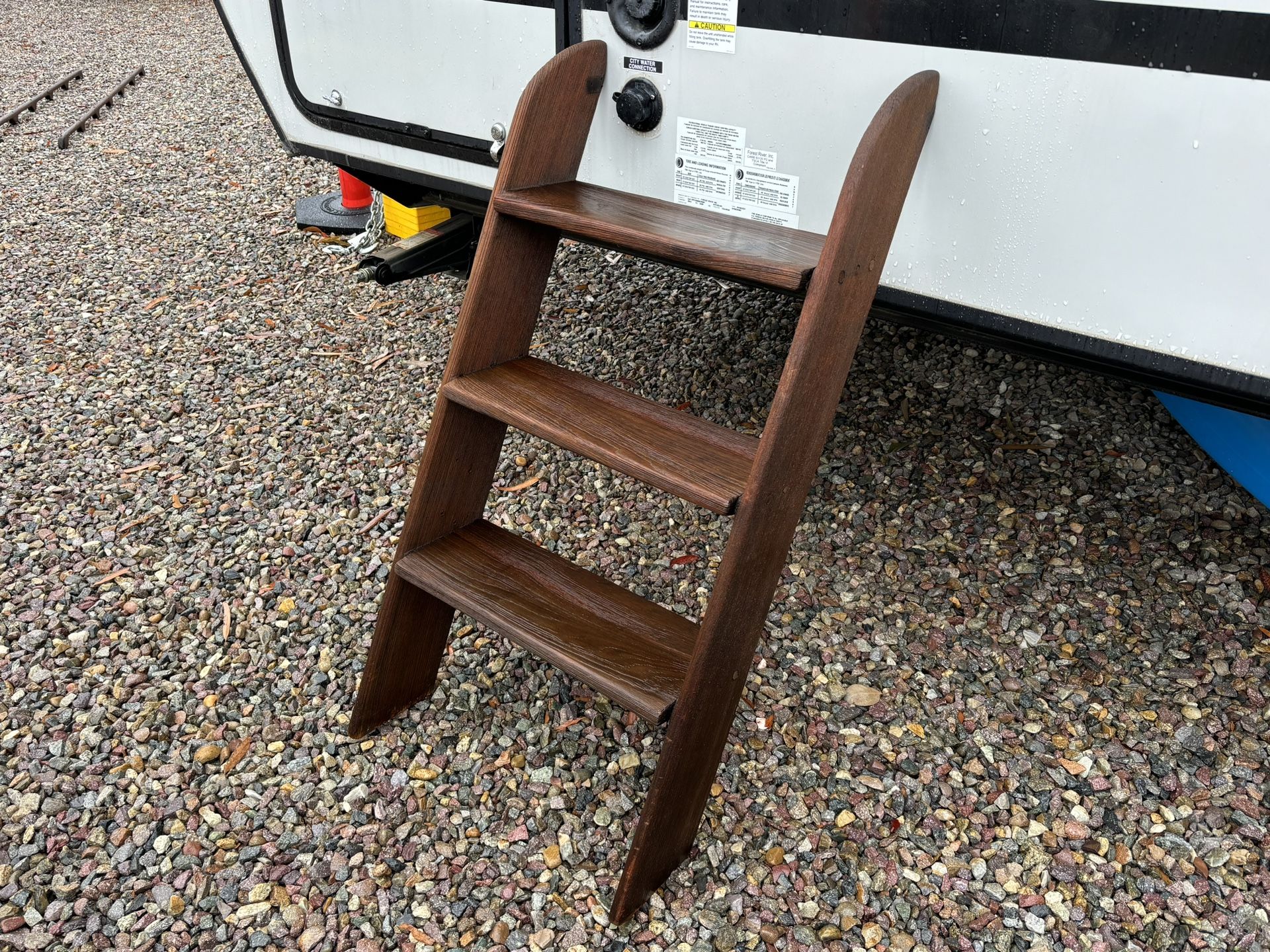 Teak Companion Way Stairs For Sailboat Nice Condition