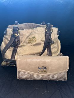 COACH handbag and matching wallet