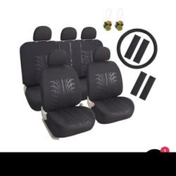 Black Cloth Seat Covers 