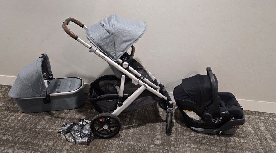 V2 Uppababy Vista Stroller Toddlerseat Bassinet V2 MESA car Seat