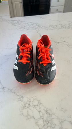 Size 4.  Adidas Predator Accuracy .3 FG Soccer Cleats - Black/Orange