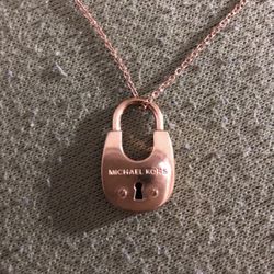 Gold Michael Kors Necklace 