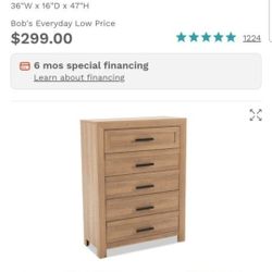 Calvin 5 Drawer Dresser