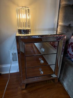 Mirror Nightstands Set of 2