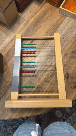 Wood Montessori abacus