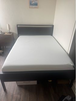 Full sized bed frame + mattress
