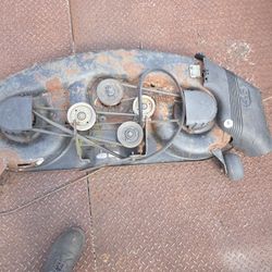 ((READ AD))((46" DOUBLE front Bar Mount Craftsman/husqvarna DECK)) Riding Mower 