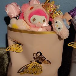 Forever Rose's And Plushie Bouquet Melody In Pink Super Cute Mother's Day Gift 