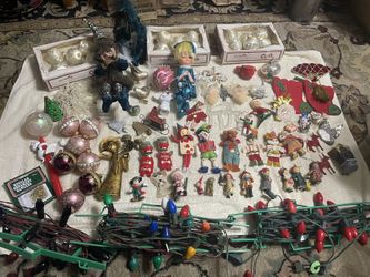 Large Lot of Vintage / MCM Christmas Ornaments selling all together