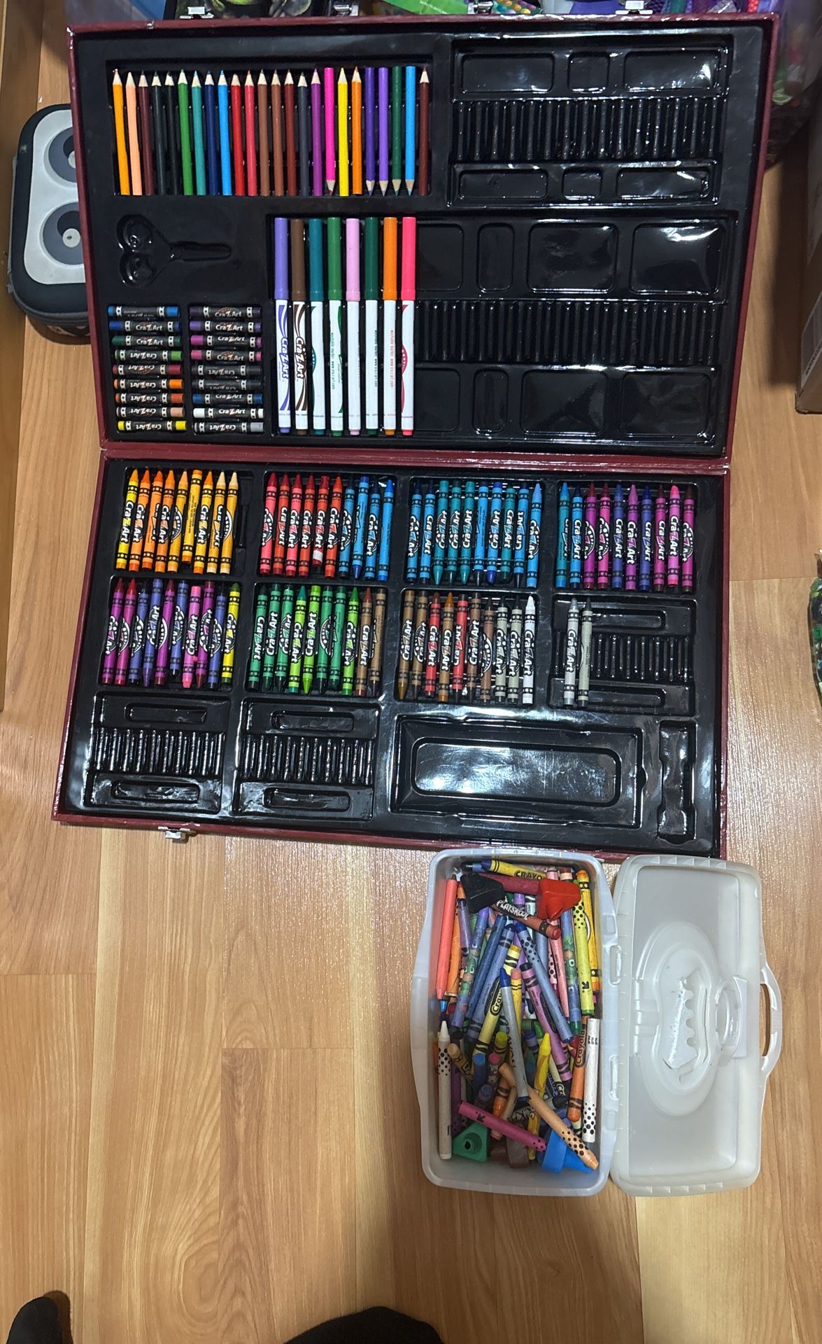 Coloring, pencil coloring crayons with box a lot of of them, Crayola