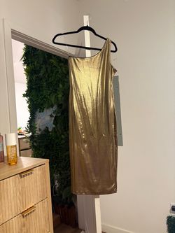 Gold dress
