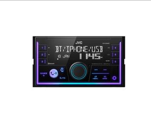 JVC KW-SX88BT Bluetooth Double Din Digital Media Car Stereo with Shallow Chassis, Variable Color Dsplay, Front USB and Aux, Powerful Amplifier, AM/FM 