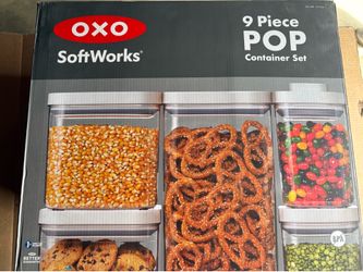 Bundle!!! Oxo Softworks 9 Piece Pop Container Set  and Better homes and gardens container set (FIRM PRICE DONT ASK FOR LESS)