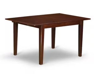 Rectangle Mahogany Finish Solid Wood Top Dining Table,, not chairs