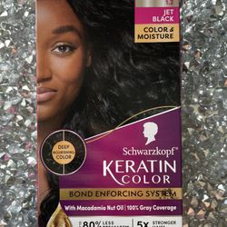 Jet Black Keratin Color Hair Dye