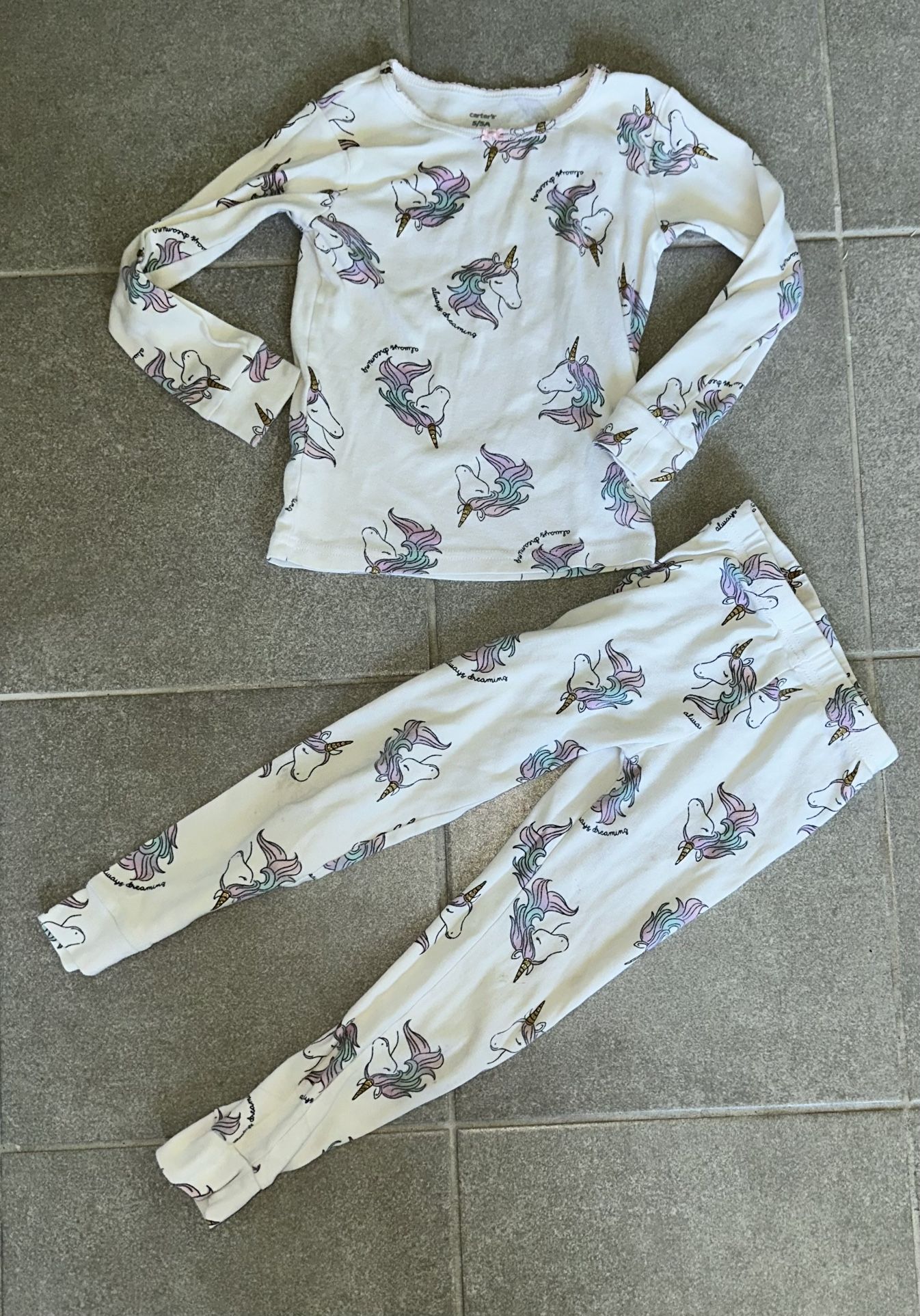 5T Unicorn Pajamas