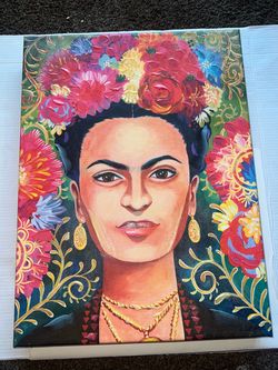 Frida Kahlo Portrait Canvas Painting
