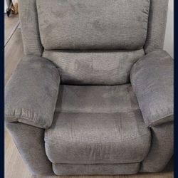 Grey Recliner 1.5 Year Old Always Use With Covers