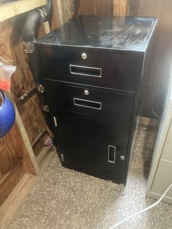 Two Drawer & Cabinet Steel Cabinet Heavy Duty - REDUCED